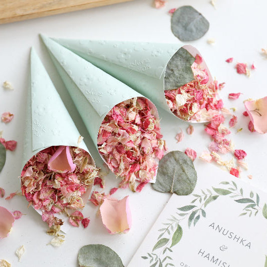 Pink and Sage Green Confetti Mix for August 2022