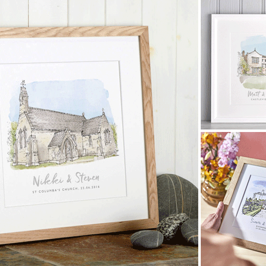 Win a Watercolour Wedding Sketch