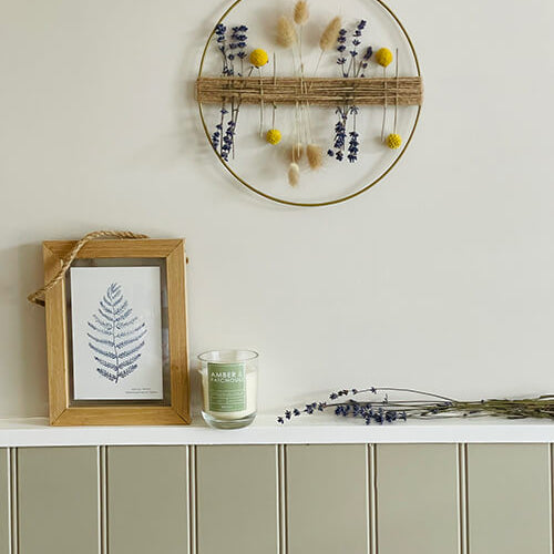 DIY Modern Dried Flower Wreath