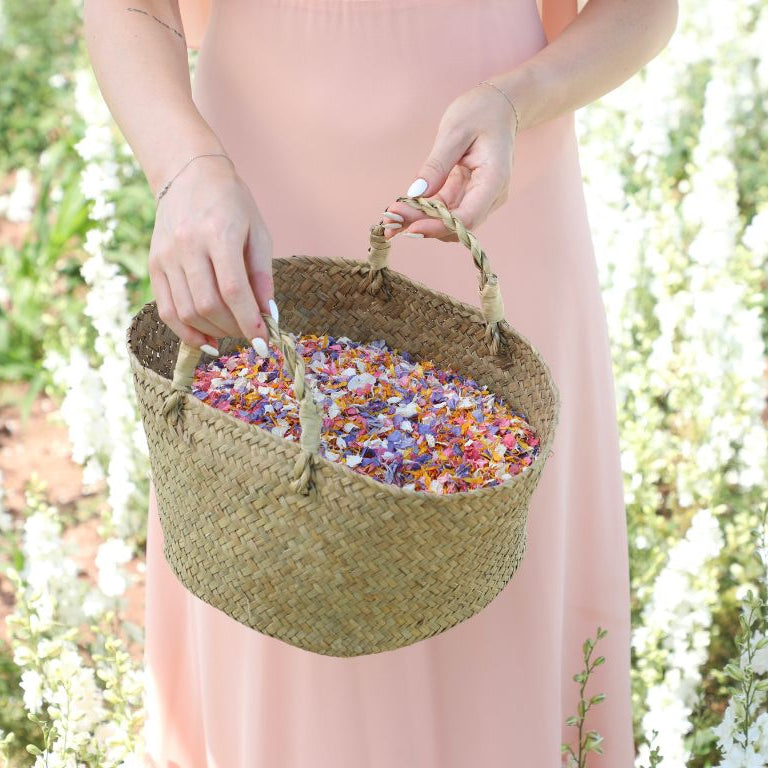 Meet Our New Seagrass Confetti Baskets