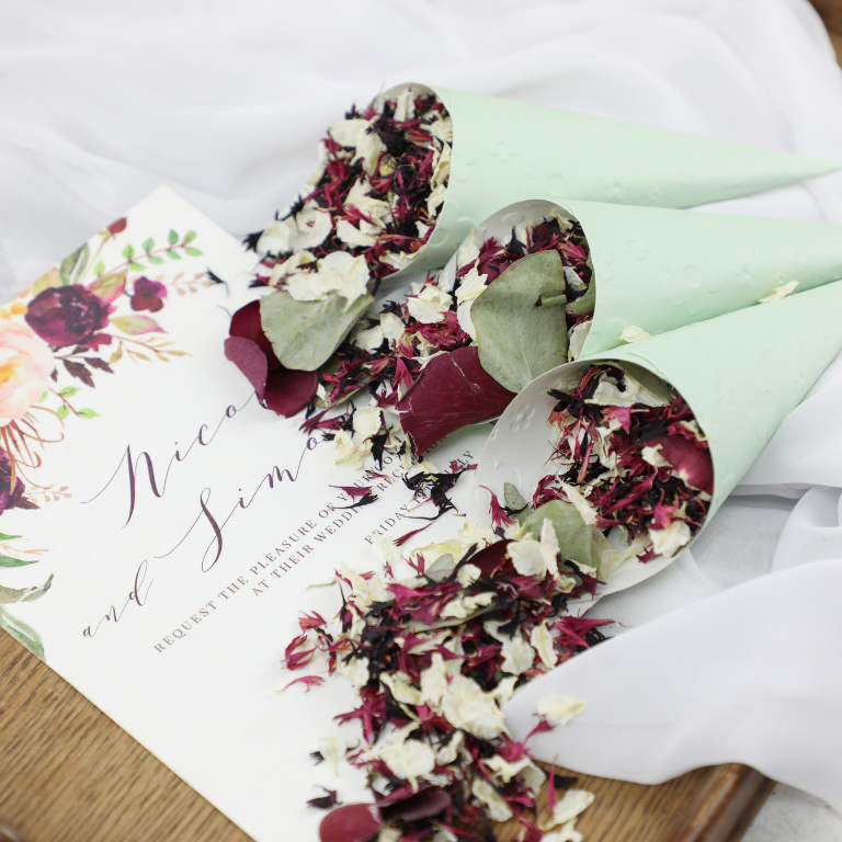 The Perfect Winter Petal Confetti Mix for Your Wedding