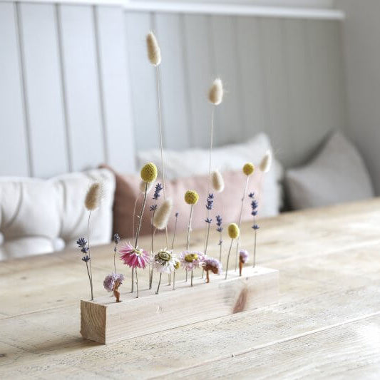 DIY Wooden Dried Flower Stand Display