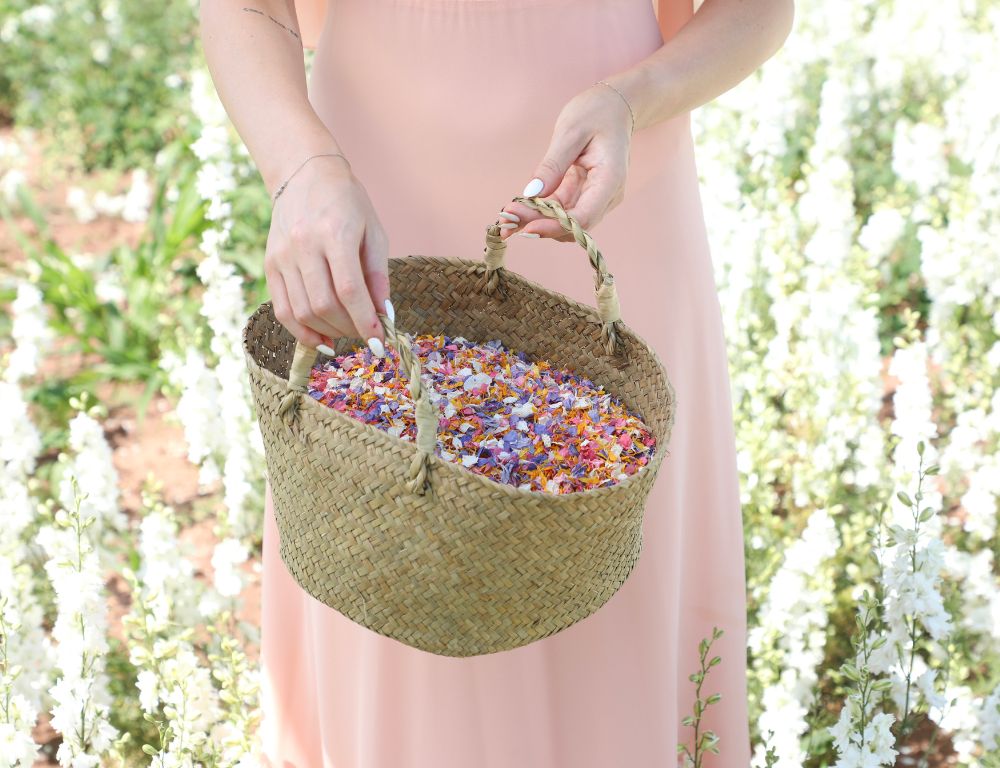 Meet Our New Seagrass Confetti Baskets