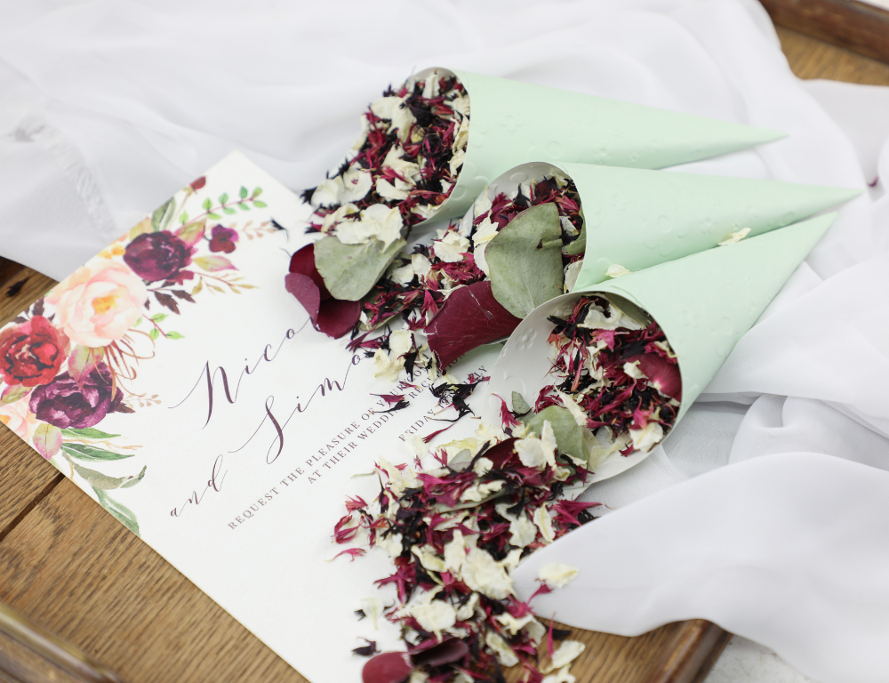 The Perfect Winter Petal Confetti Mix for Your Wedding
