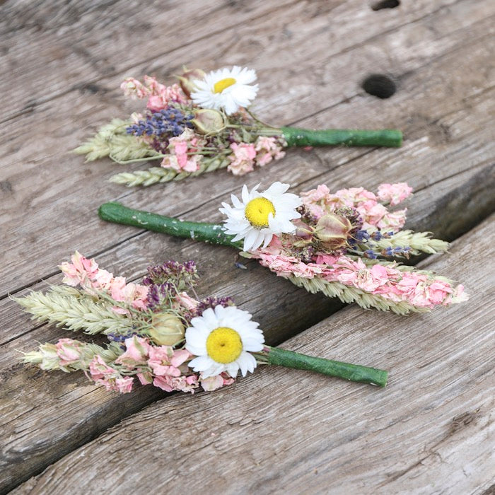 Dried Flower Buttonholes