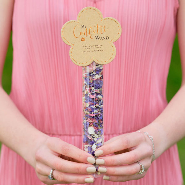 Kraft Flower Confetti Wand | DW