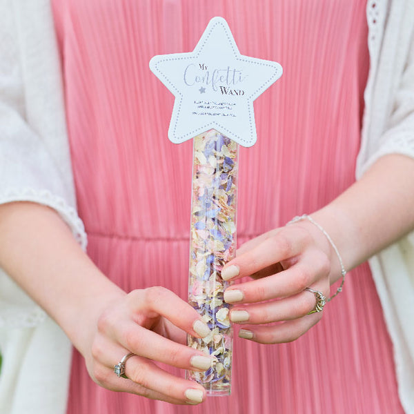 White Star Confetti Wand | DW