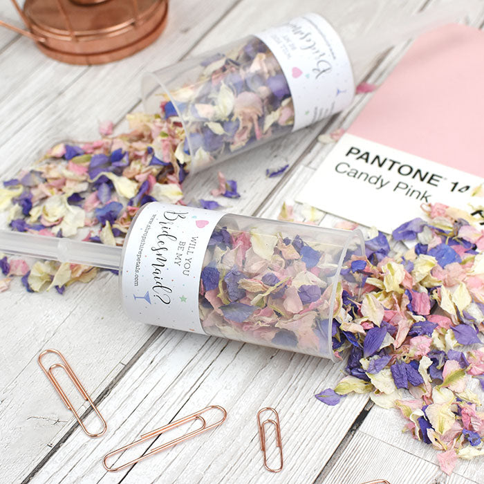 Be My Bridesmaid Confetti Pop Shropshire Petals