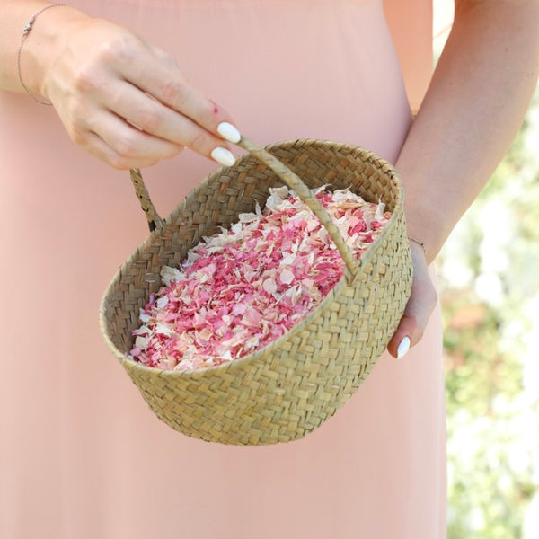 Seagrass Flower Girl Basket (20 little handfuls) | DW